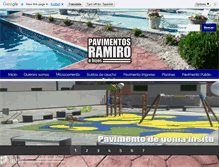 Tablet Screenshot of pavimentosramiro.com